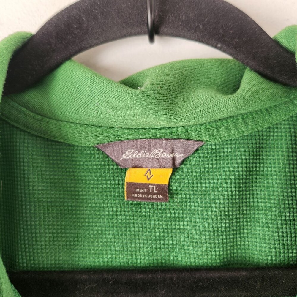 Eddie Bauer Green Short Sleeve Polo Shirt Performance Wear Wicking Men's Tall L - Picture 6 of 8
